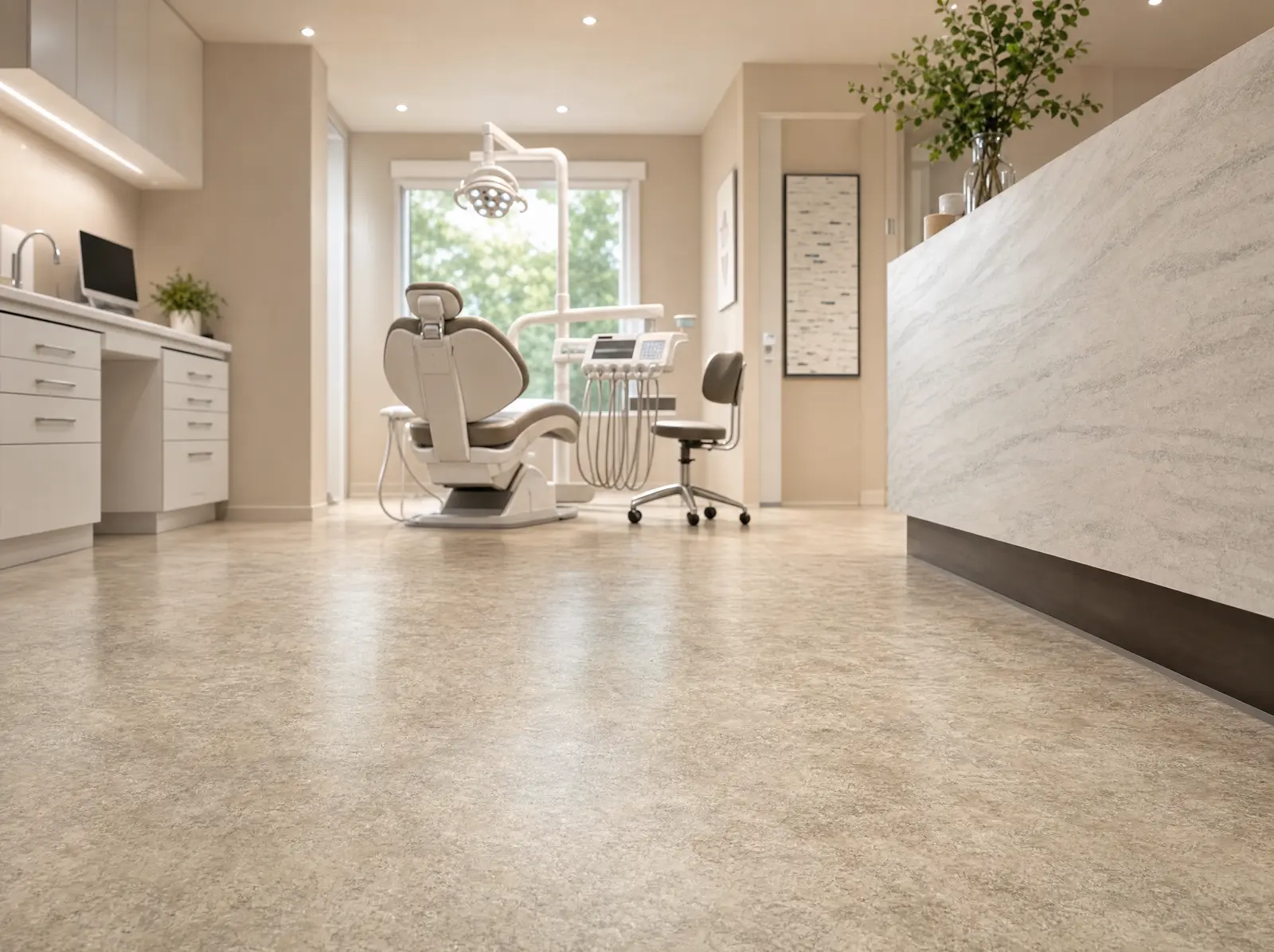 Dental Practice, Guiseley - Healthcare flooring project by WH Flooring & Tiling