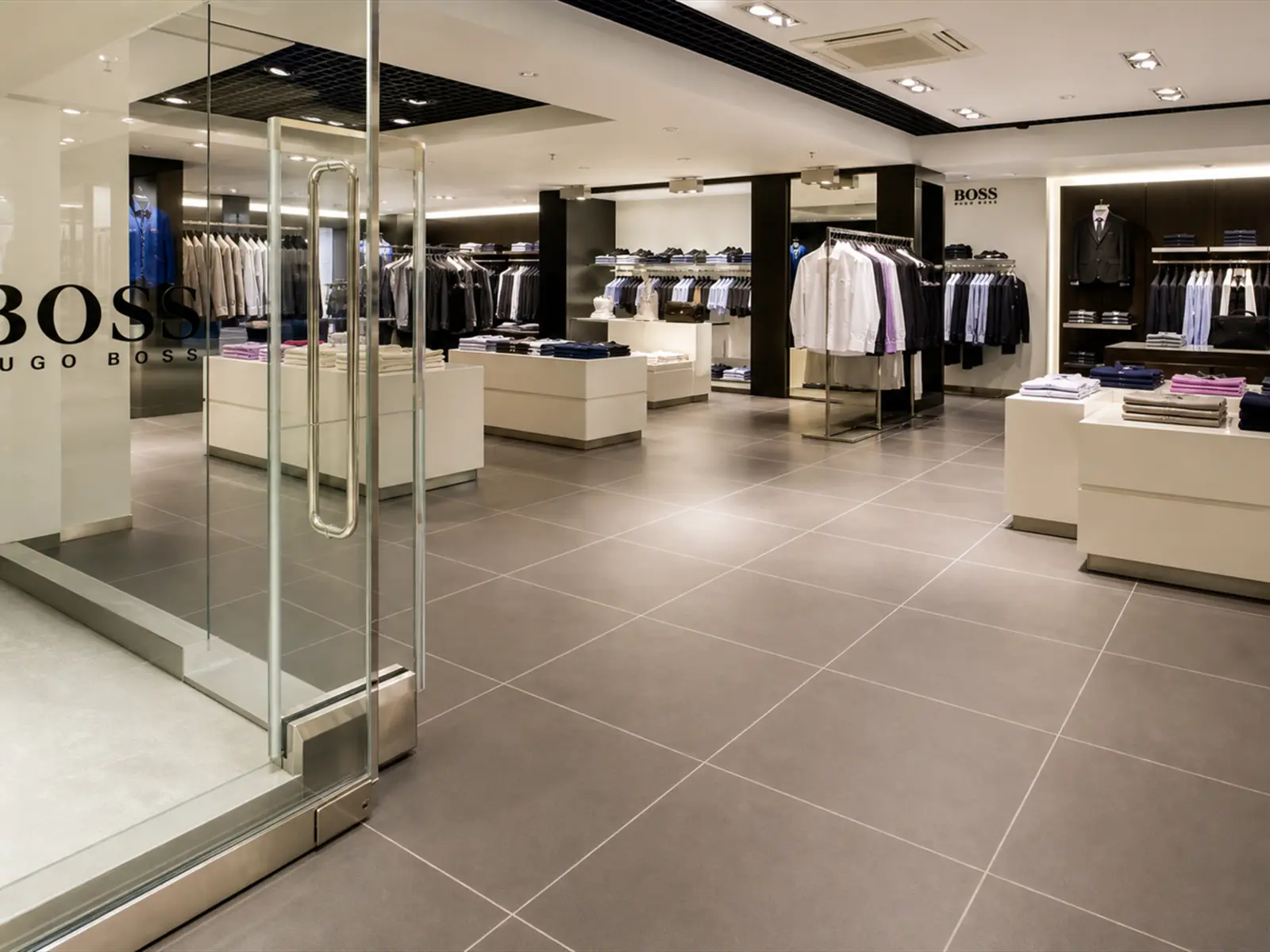 Hugo Boss - Retail flooring project by WH Flooring & Tiling